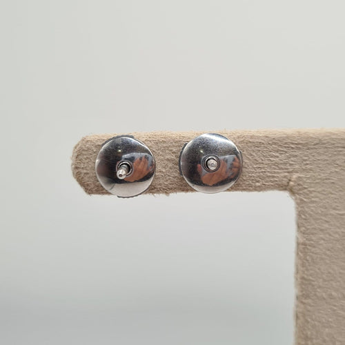 Boucles d’oreilles en or blanc avec diamants naturels 58 Facettes #5047