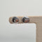 Boucles d’oreilles en or blanc avec diamants naturels 58 Facettes #5047