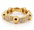 Boucheron - Bague vintage en or jaune 18 carats et diamants 58 Facettes bc