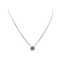 Collier - Chaîne en or blanc 18 carats avec diamant naturel certifié GIA 58 Facettes #5058