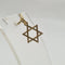 Pendentif étoile moyen en or jaune 18 carats 58 Facettes #5062