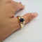 Bague en or jaune 18k avec saphir 58 Facettes #5066
