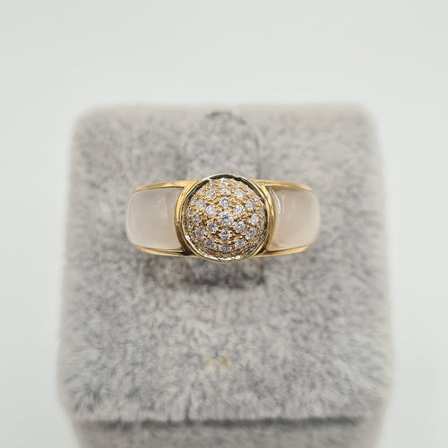 Bague en or jaune 18k avec diamant 58 Facettes #5069