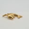 Pendentif dauphin en or jaune 18 carats 58 Facettes #5070