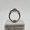Bague en or blanc 18k avec tanzanite 58 Facettes #BT7