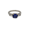 Bague en or blanc 18k avec tanzanite 58 Facettes #BT7