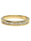Demi-alliance en or jaune 18k et diamants, 0,50 ct 58 Facettes 2408