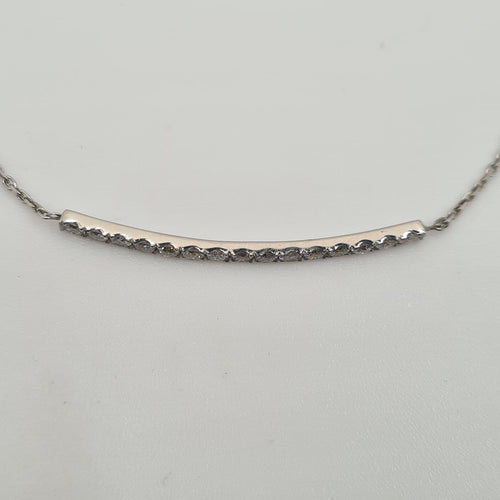 Bracelet en or blanc 18 carats serti de diamants naturels 58 Facettes #BT22