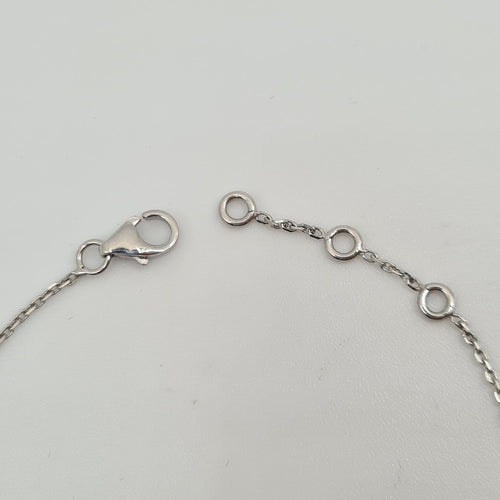 Bracelet en or blanc 18 carats serti de diamants naturels 58 Facettes #BT22