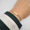 Gourmette en or jaune 18 carats 58 Facettes #BT23