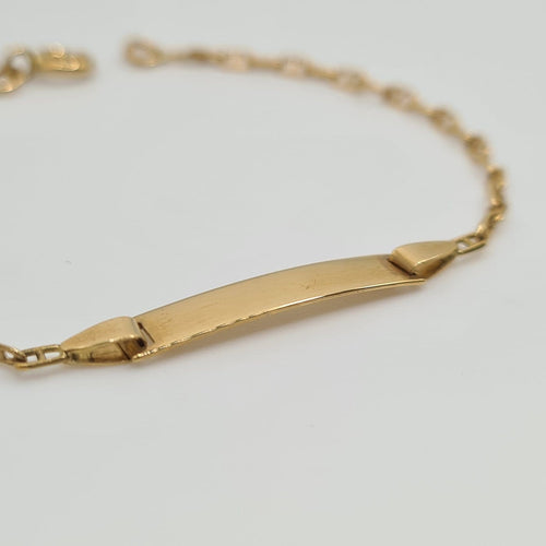 Gourmette en or jaune 18 carats 58 Facettes #BT23