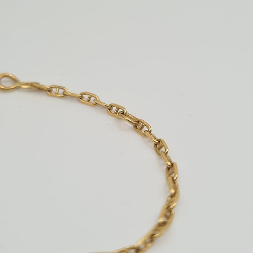 Gourmette en or jaune 18 carats 58 Facettes #BT23