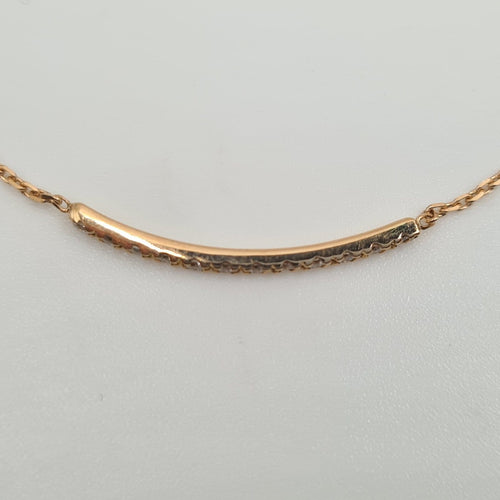 Bracelet en or rose 18 carats serti de diamants 58 Facettes #BT25