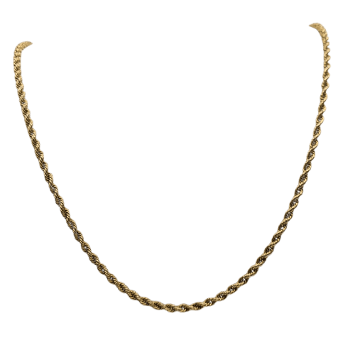 Collier chaîne en or jaune 18k 58 Facettes #BT28