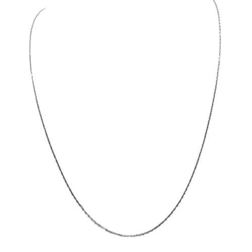 Collier - Chaîne en or blanc 18k 58 Facettes #BT30