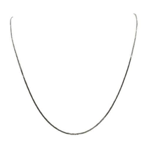 Collier chaîne en or blanc 18k 58 Facettes #BT32