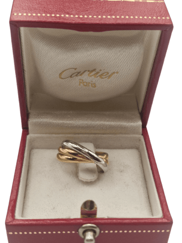 Cartier Trinity - Bague en or blanc, rouge et jaune 18k 58 Facettes CM-155