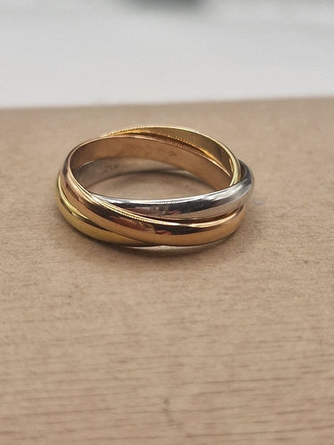 Cartier Trinity - Bague en or blanc, rouge et jaune 18k 58 Facettes CM-155