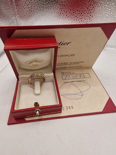 Cartier Trinity - Bague en or blanc, rouge et jaune 18k 58 Facettes CM-155
