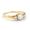 Bague 57 Bague trilogie en or 14 carats avec perle et diamants 58 Facettes 86ECCE0C24B745D3A3408B5DEF5041B2