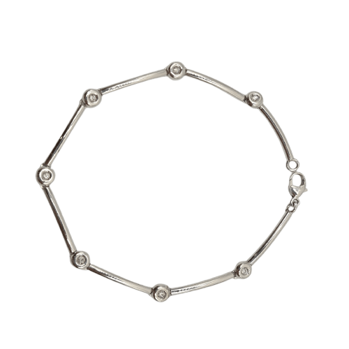 Bracelet en or blanc 18k 58 Facettes #BT36