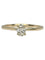 Bague solitaire en or jaune 18k avec diamant ovale de 0,35 ct 58 Facettes 2420