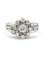 Bague 57 Bague ancienne en or blanc et diamants 58 Facettes 13367
