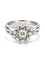 Bague 57 Bague ancienne en or blanc et diamants 58 Facettes 13367