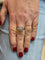 Bague 57 Bague ancienne en or blanc et diamants 58 Facettes 13367