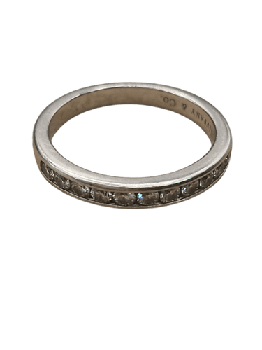 Tiffany & Co. - Alliance demi-éternité en platine 58 Facettes CV-156