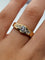Bague solitaire en or jaune 18k, diamants 1 ct 58 Facettes 2407