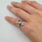 Bague en or jaune 18k avec diamants et saphir 58 Facettes #4469