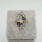 Bague en or jaune 18k avec diamants et saphir 58 Facettes #4469