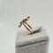 Bague en or jaune 18k avec diamants et saphir 58 Facettes #4469
