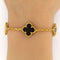 Van Cleef & Arpels Alhambra - Bracelet 5 motifs en or jaune 18k et onyx 58 Facettes 2648