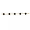 Van Cleef & Arpels Alhambra - Bracelet 5 motifs en or jaune 18k et onyx 58 Facettes 2648