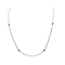 Collier chaîne en or blanc 14k avec diamants naturels 58 Facettes #2789