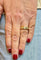 Bague 53 Alliance en or jaune 18 carats, tour complet de diamants sertis rail 58 Facettes Tc