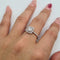 Bague en or blanc 18k et diamants 58 Facettes #BT2