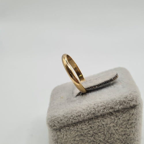 Alliance en or jaune 18k 58 Facettes #BT8