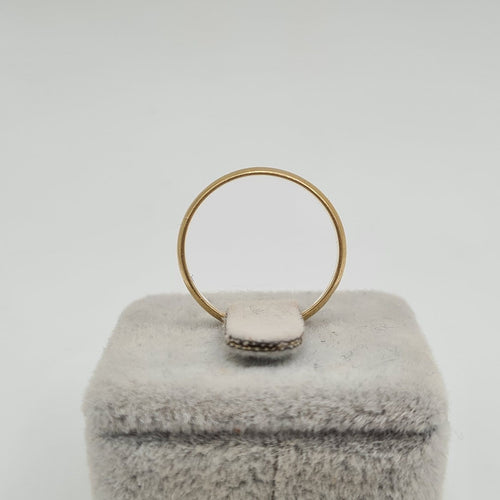 Bague alliance en or jaune 18 carats 58 Facettes #BT13