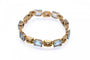 Bracelet vintage en or jaune et aigues-marines, années 1950-1960 58 Facettes 13585