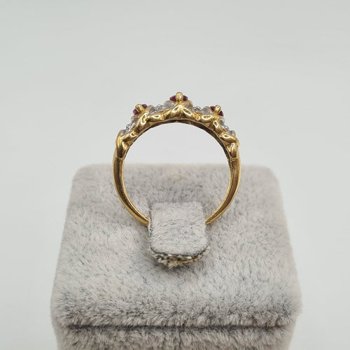 Bague 52 Bague en or jaune et rubis 58 Facettes #BT20