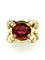 Bague 57 Bague Tank - Or rose 18k, tourmaline rose et diamants, vers 1945-1950 58 Facettes VINTAGE BG DV2609002-2