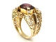 Bague 57 Bague Tank - Or rose 18k, tourmaline rose et diamants, vers 1945-1950 58 Facettes VINTAGE BG DV2609002-2