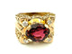 Bague 57 Bague Tank - Or rose 18k, tourmaline rose et diamants, vers 1945-1950 58 Facettes VINTAGE BG DV2609002-2