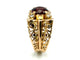 Bague 57 Bague Tank - Or rose 18k, tourmaline rose et diamants, vers 1945-1950 58 Facettes VINTAGE BG DV2609002-2