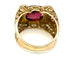 Bague 57 Bague Tank - Or rose 18k, tourmaline rose et diamants, vers 1945-1950 58 Facettes VINTAGE BG DV2609002-2