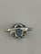 Bague 52 Bague en platine avec aigue-marine taille émeraude et diamants 58 Facettes LOT 6802