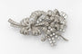 Broche Broche en or blanc 18 carats sertie de diamants, 10 ct 58 Facettes OPK01